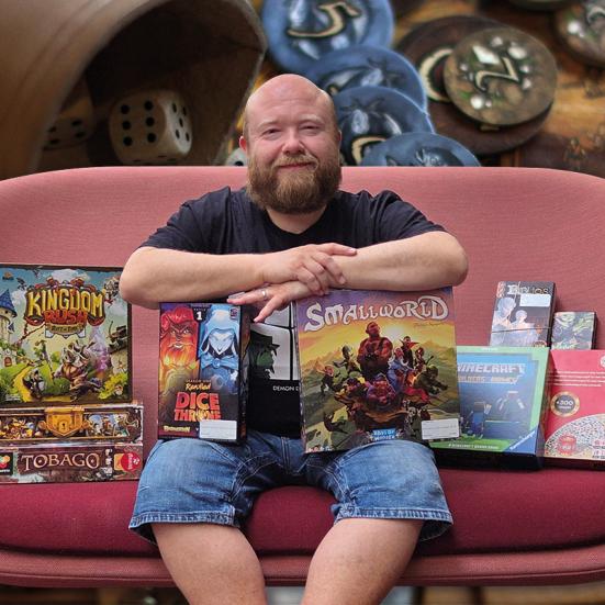 Spilcafé på Haslev Bibliotek