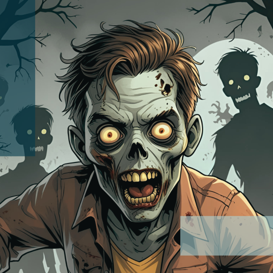 Zombiebarn, der stirrer vredt