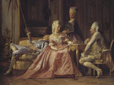 Maleri af Christian den syvendes hof