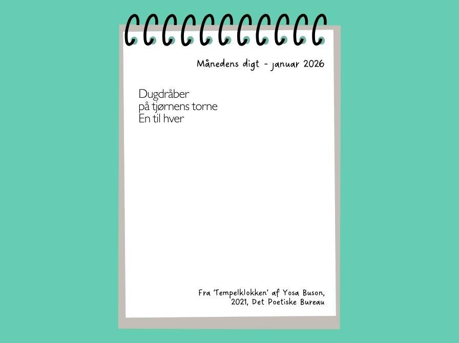 Dugdråber på tjørnens torne En til hver